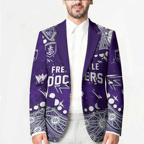 Personalized Fremantle Dockers Blazer Aboriginal Pattern with Graffiti Style