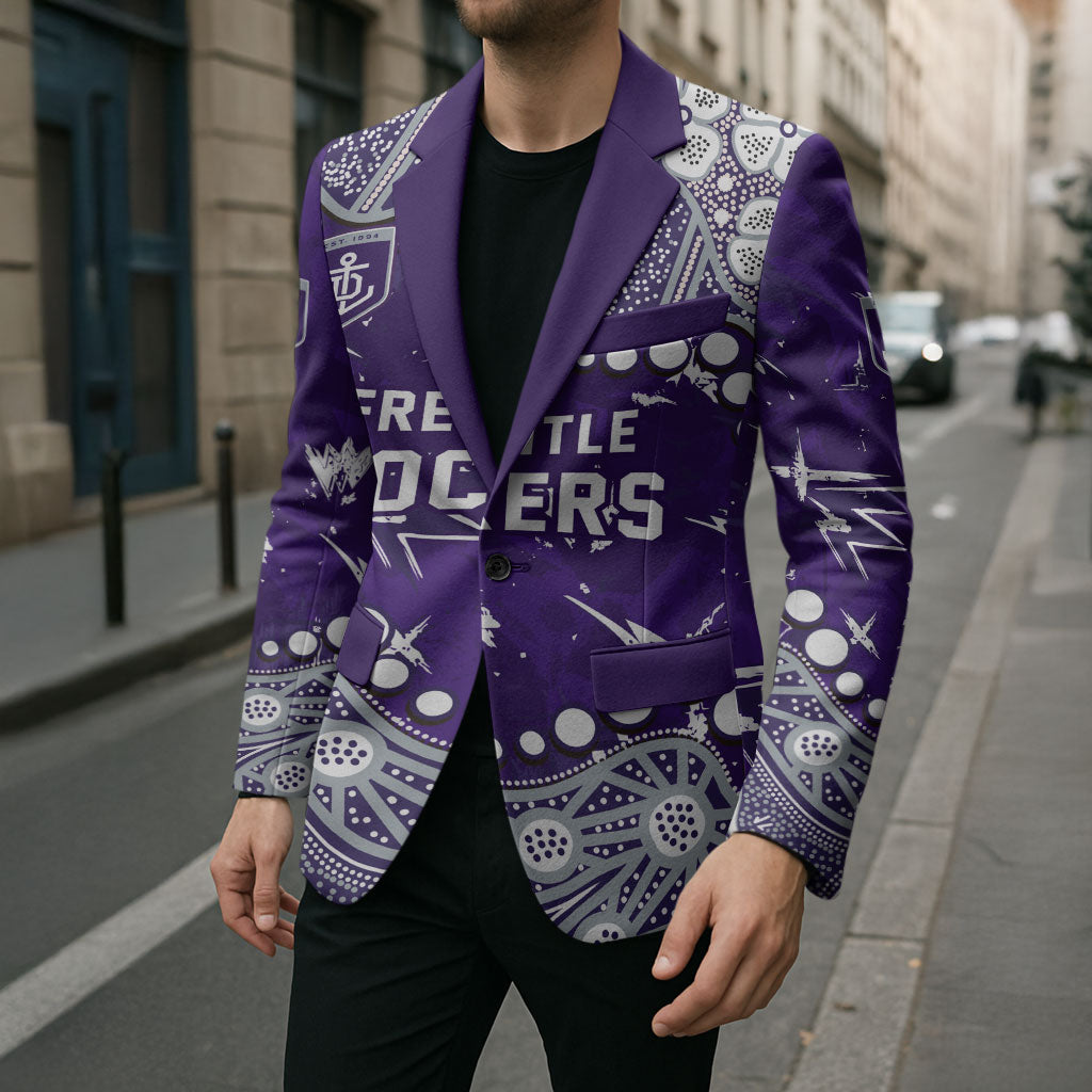 Personalized Fremantle Dockers Blazer Aboriginal Pattern with Graffiti Style