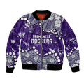 Personalized Fremantle Dockers Bomber Jacket Aboriginal Pattern with Graffiti Style