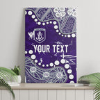 Personalized Fremantle Dockers Canvas Wall Art Aboriginal Pattern with Graffiti Style
