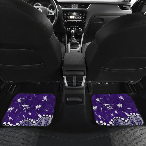 Personalized Fremantle Dockers Car Mats Aboriginal Pattern with Graffiti Style