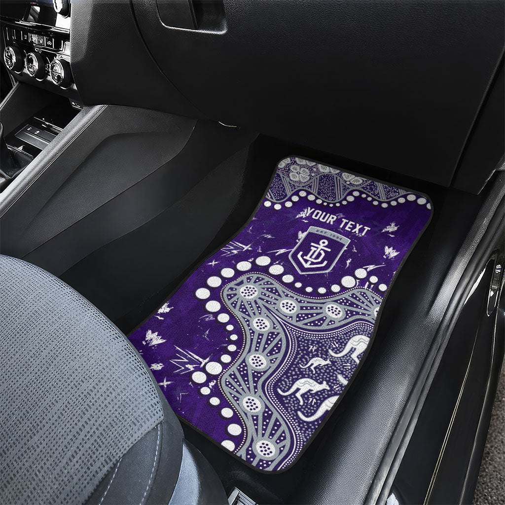 Personalized Fremantle Dockers Car Mats Aboriginal Pattern with Graffiti Style