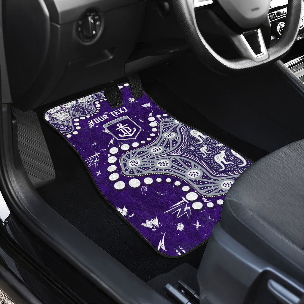 Personalized Fremantle Dockers Car Mats Aboriginal Pattern with Graffiti Style