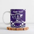 Personalized Fremantle Dockers Ceramic Mug Aboriginal Pattern with Graffiti Style