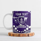 Personalized Fremantle Dockers Ceramic Mug Aboriginal Pattern with Graffiti Style
