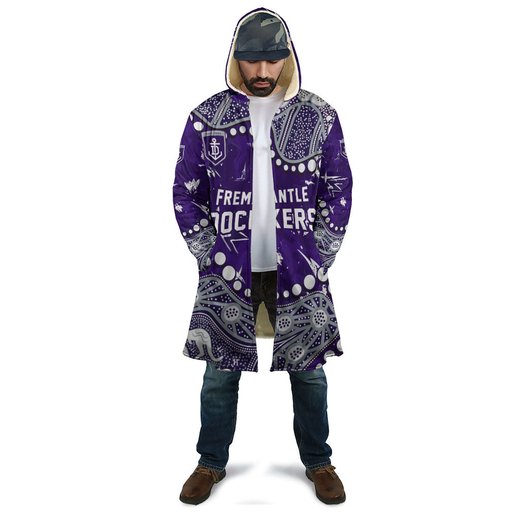 Personalized Fremantle Dockers Cloak Aboriginal Pattern with Graffiti Style