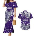 Personalized Fremantle Dockers Couples Matching Mermaid Dress and Hawaiian Shirt Aboriginal Pattern with Graffiti Style