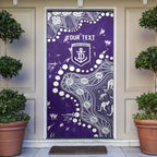 Personalized Fremantle Dockers Door Cover Aboriginal Pattern with Graffiti Style