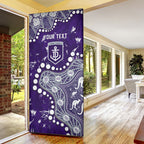 Personalized Fremantle Dockers Door Cover Aboriginal Pattern with Graffiti Style