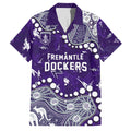 Personalized Fremantle Dockers Family Matching Mermaid Dress and Hawaiian Shirt Aboriginal Pattern with Graffiti Style