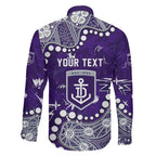 Personalized Fremantle Dockers Family Matching Mermaid Dress and Hawaiian Shirt Aboriginal Pattern with Graffiti Style