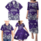 Personalized Fremantle Dockers Family Matching Puletasi and Hawaiian Shirt Aboriginal Pattern with Graffiti Style