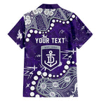 Personalized Fremantle Dockers Family Matching Tank Maxi Dress and Hawaiian Shirt Aboriginal Pattern with Graffiti Style