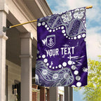 Personalized Fremantle Dockers Garden Flag Aboriginal Pattern with Graffiti Style
