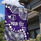 Personalized Fremantle Dockers Garden Flag Aboriginal Pattern with Graffiti Style