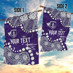 Personalized Fremantle Dockers Garden Flag Aboriginal Pattern with Graffiti Style