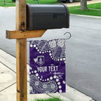 Personalized Fremantle Dockers Garden Flag Aboriginal Pattern with Graffiti Style