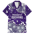 Personalized Fremantle Dockers Hawaiian Shirt Aboriginal Pattern with Graffiti Style