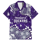 Personalized Fremantle Dockers Hawaiian Shirt Aboriginal Pattern with Graffiti Style