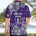 Personalized Fremantle Dockers Hawaiian Shirt Aboriginal Pattern with Graffiti Style
