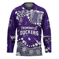 Personalized Fremantle Dockers Hockey Jersey Aboriginal Pattern with Graffiti Style