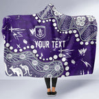 Personalized Fremantle Dockers Hooded Blanket Aboriginal Pattern with Graffiti Style