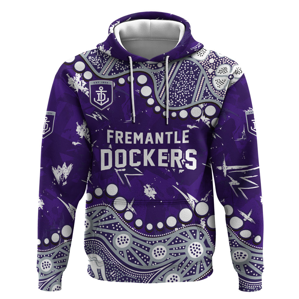 Personalized Fremantle Dockers Hoodie Aboriginal Pattern with Graffiti Style