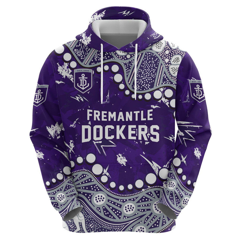 Personalized Fremantle Dockers Hoodie Aboriginal Pattern with Graffiti Style
