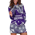 Personalized Fremantle Dockers Hoodie Dress Aboriginal Pattern with Graffiti Style