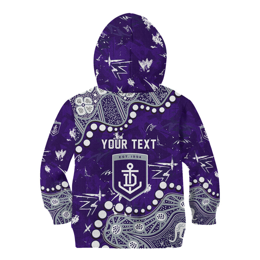 Personalized Fremantle Dockers Kid Hoodie Aboriginal Pattern with Graffiti Style