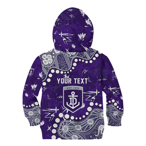 Personalized Fremantle Dockers Kid Hoodie Aboriginal Pattern with Graffiti Style