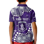 Personalized Fremantle Dockers Kid Polo Shirt Aboriginal Pattern with Graffiti Style