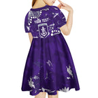 Personalized Fremantle Dockers Kid Short Sleeve Dress Aboriginal Pattern with Graffiti Style