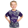 Personalized Fremantle Dockers Kid T Shirt Aboriginal Pattern with Graffiti Style