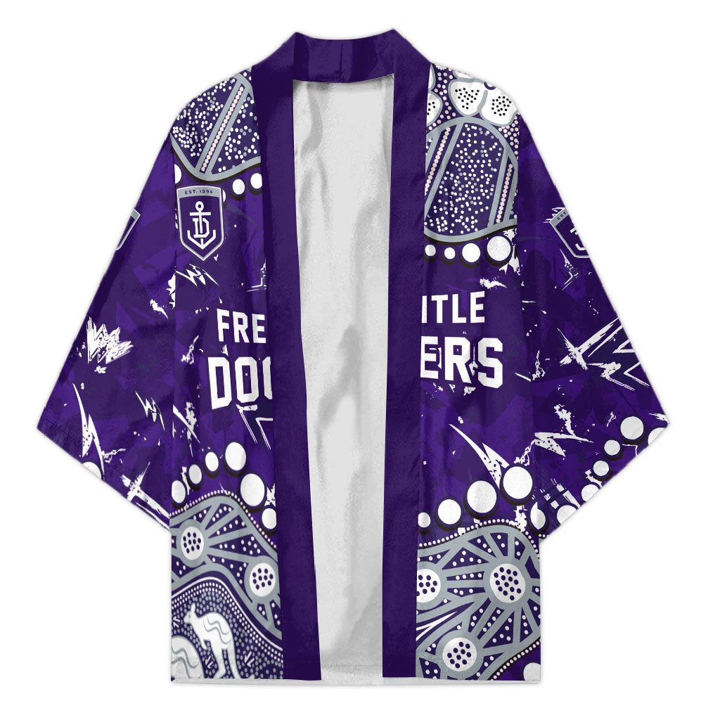 Personalized Fremantle Dockers Kimono Aboriginal Pattern with Graffiti Style