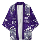 Personalized Fremantle Dockers Kimono Aboriginal Pattern with Graffiti Style