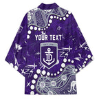 Personalized Fremantle Dockers Kimono Aboriginal Pattern with Graffiti Style