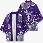 Personalized Fremantle Dockers Kimono Aboriginal Pattern with Graffiti Style