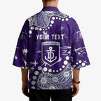 Personalized Fremantle Dockers Kimono Aboriginal Pattern with Graffiti Style