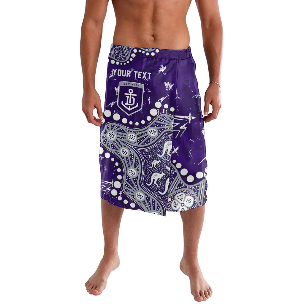 Personalized Fremantle Dockers Lavalava Aboriginal Pattern with Graffiti Style