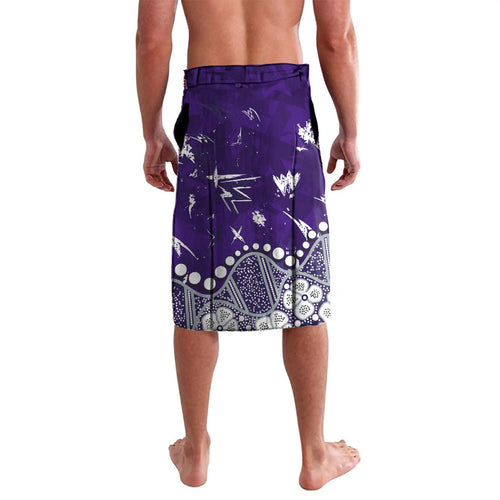 Personalized Fremantle Dockers Lavalava Aboriginal Pattern with Graffiti Style