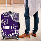 Personalized Fremantle Dockers Luggage Cover Aboriginal Pattern with Graffiti Style