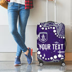 Personalized Fremantle Dockers Luggage Cover Aboriginal Pattern with Graffiti Style