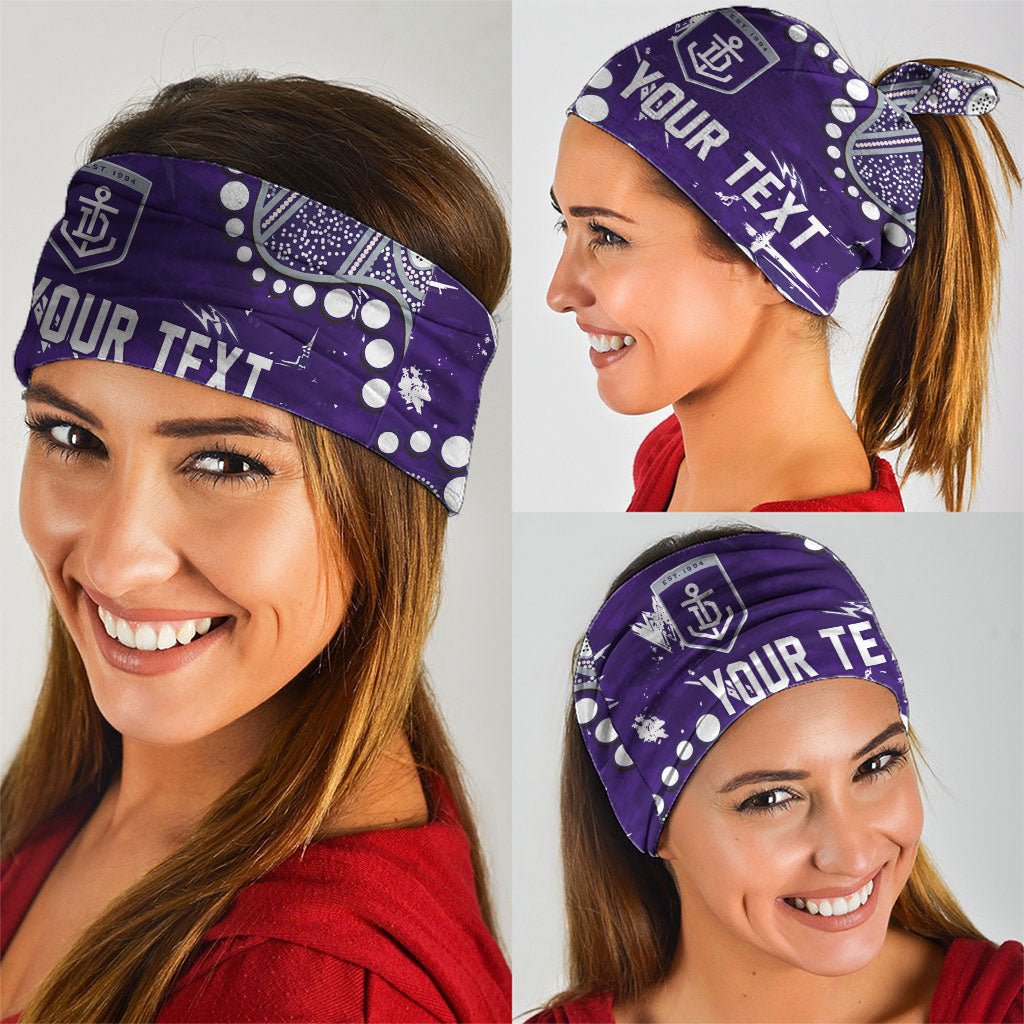 Personalized Fremantle Dockers Neck Gaiter Aboriginal Pattern with Graffiti Style