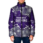 Personalized Fremantle Dockers Padded Jacket Aboriginal Pattern with Graffiti Style