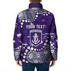 Personalized Fremantle Dockers Padded Jacket Aboriginal Pattern with Graffiti Style