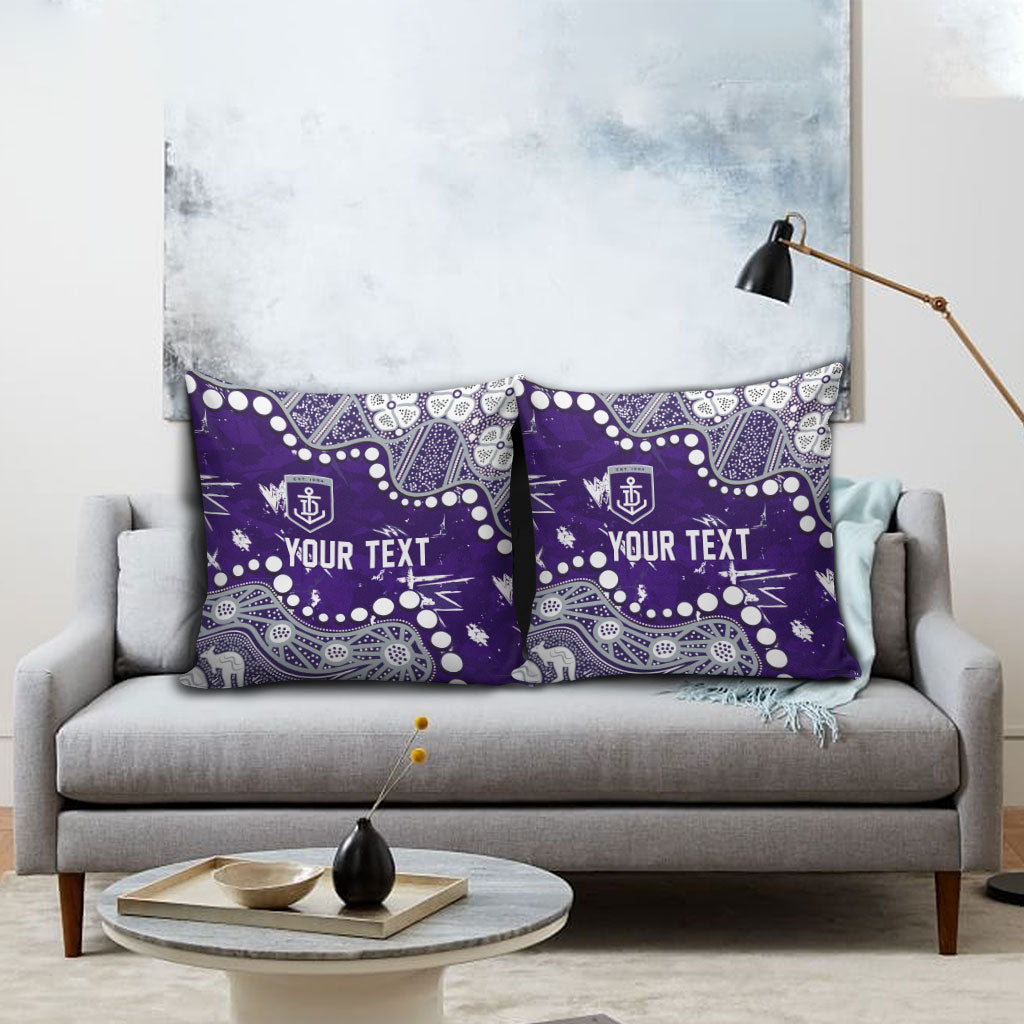 Personalized Fremantle Dockers Pillow Cover Aboriginal Pattern with Graffiti Style