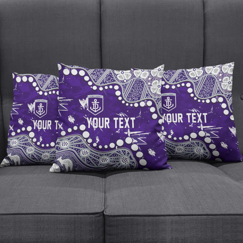 Personalized Fremantle Dockers Pillow Cover Aboriginal Pattern with Graffiti Style