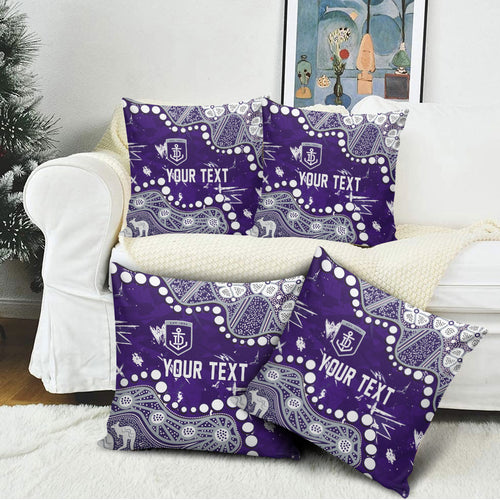 Personalized Fremantle Dockers Pillow Cover Aboriginal Pattern with Graffiti Style