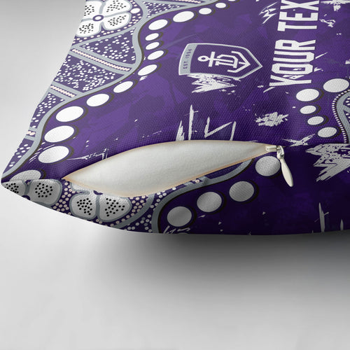 Personalized Fremantle Dockers Pillow Cover Aboriginal Pattern with Graffiti Style